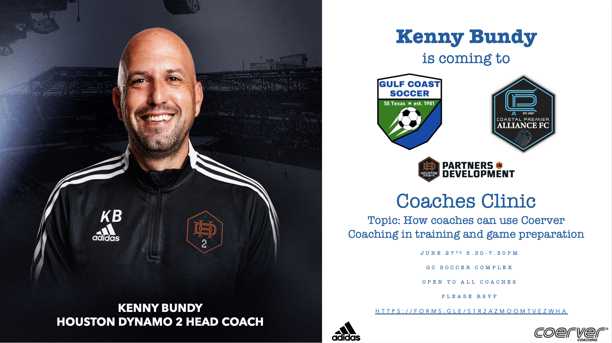Coaches Clinic with Kenny Bundy - RSVP 