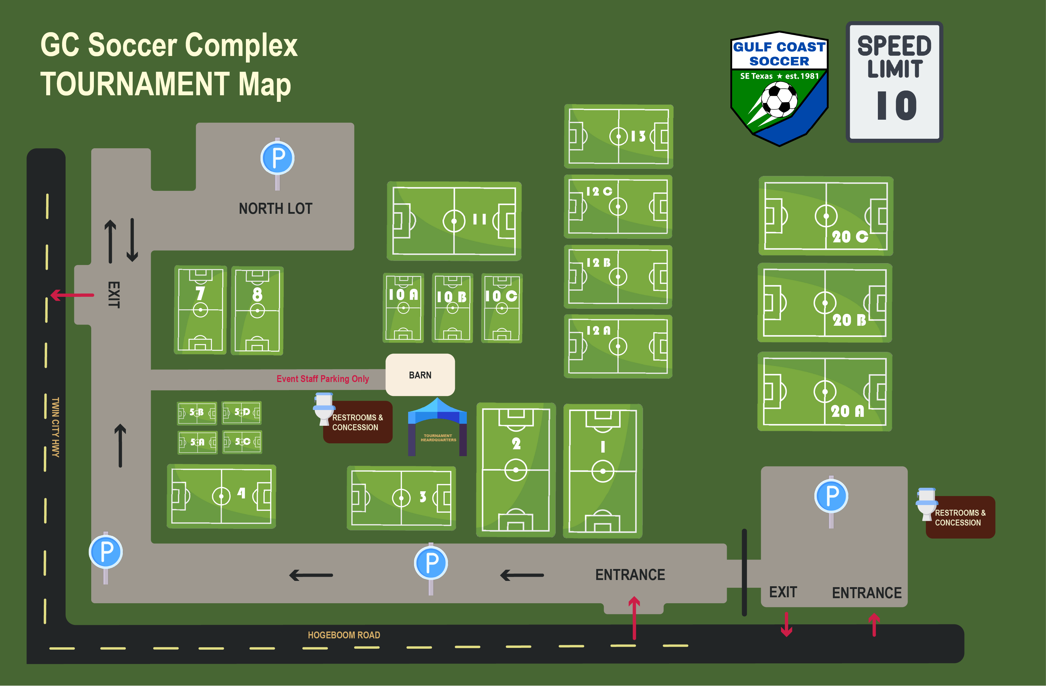 GC Soccer Complex Aerial View